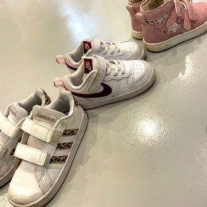 LOT OF TODDLER GIRLS SNEAKERS SIZE 8